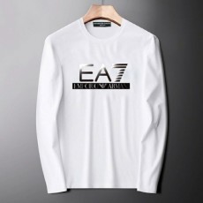 알** EA7 로고 긴팔 티셔츠