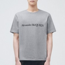 알*** 맥퀸 심플 레터링 로고 티셔츠